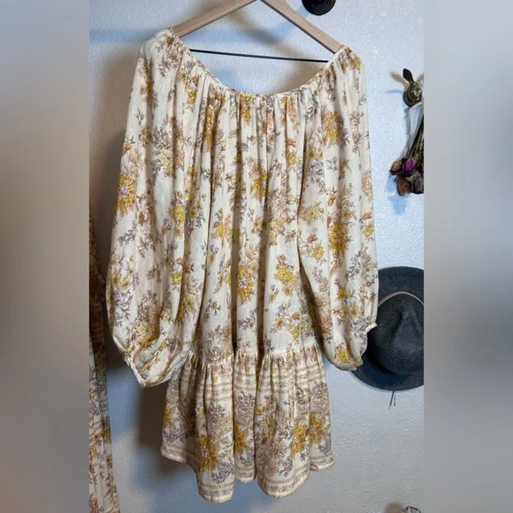 Spell Meadowland Tunic Dress Cream Never Worn - Picture 12 of 15